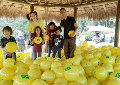 Distribuição de bolas para o Dia das Crianças realização FSSCJ